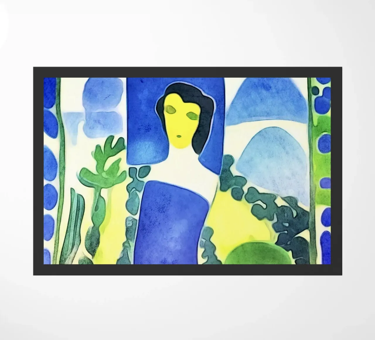 Donna in blu zerbino da ZAMART