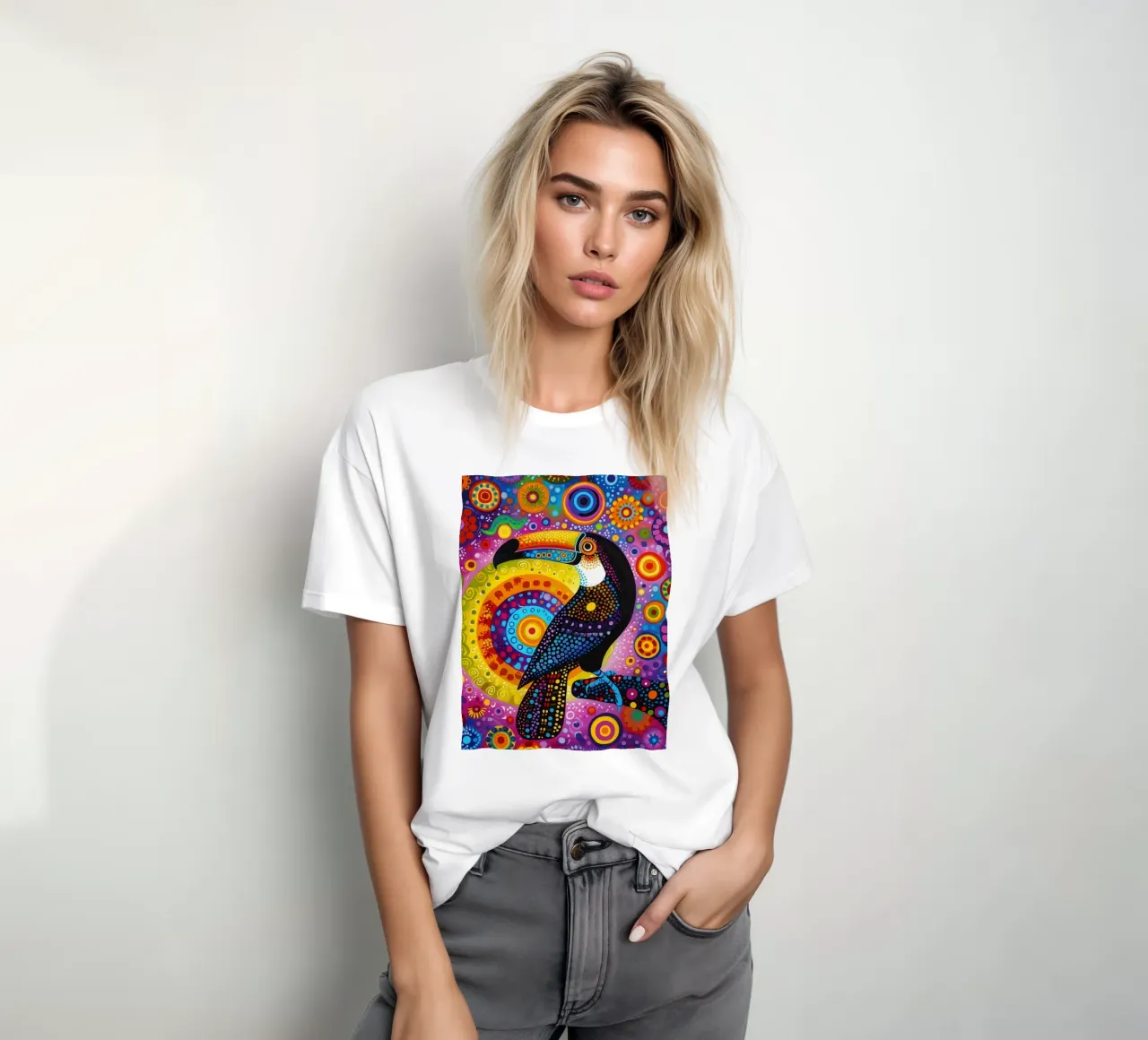 68° Toukan arcobaleno colorato t-shirt da Autofocus