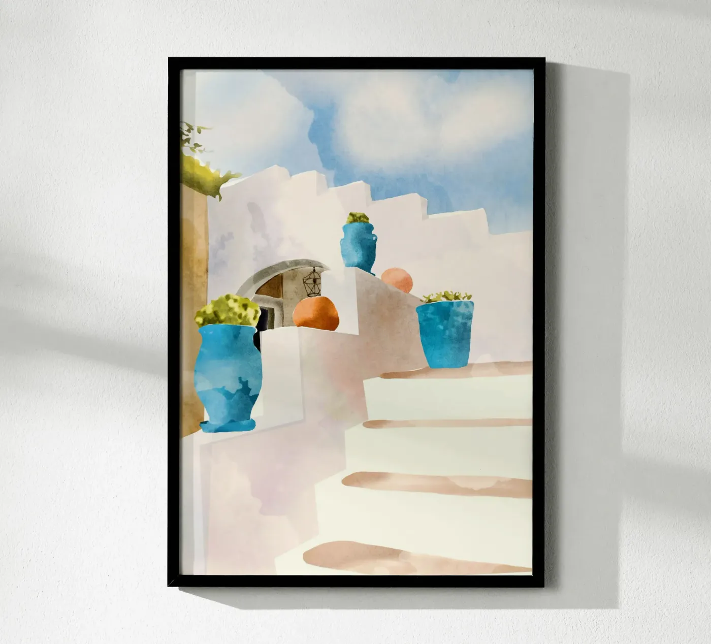 Mediterranean Steps poster by LeaDArt