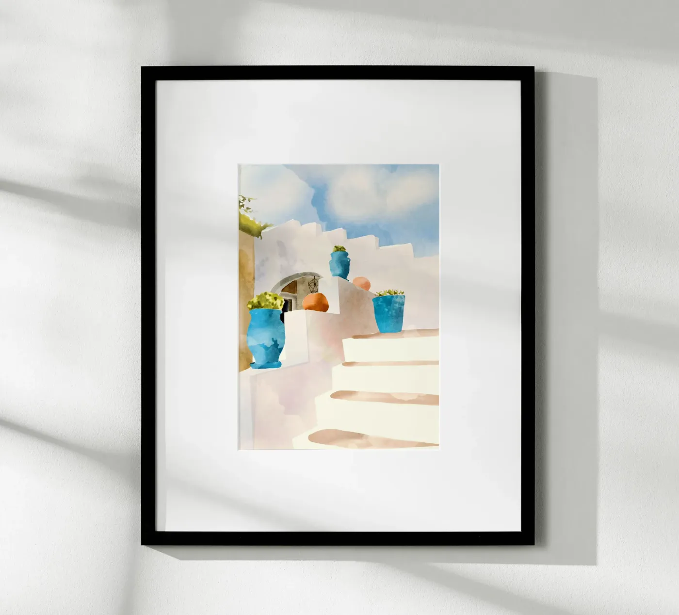 Mediterranean Steps poster by LeaDArt