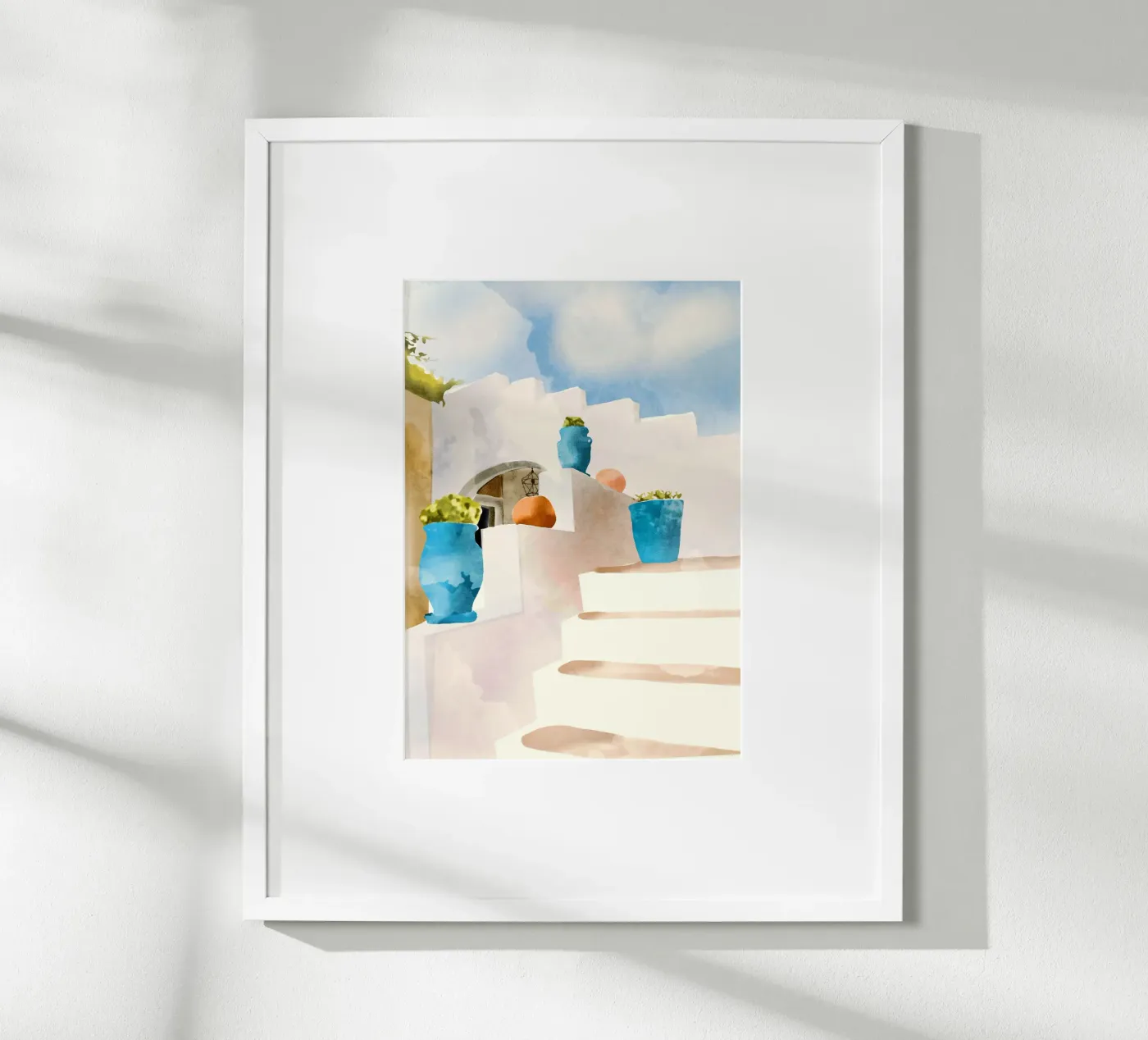 Mediterranean Steps poster by LeaDArt