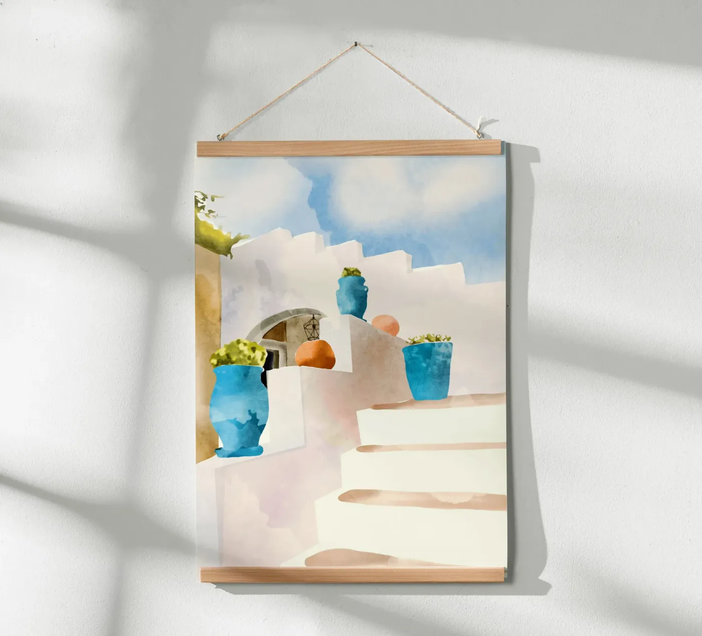 Mediterranean Steps poster by LeaDArt