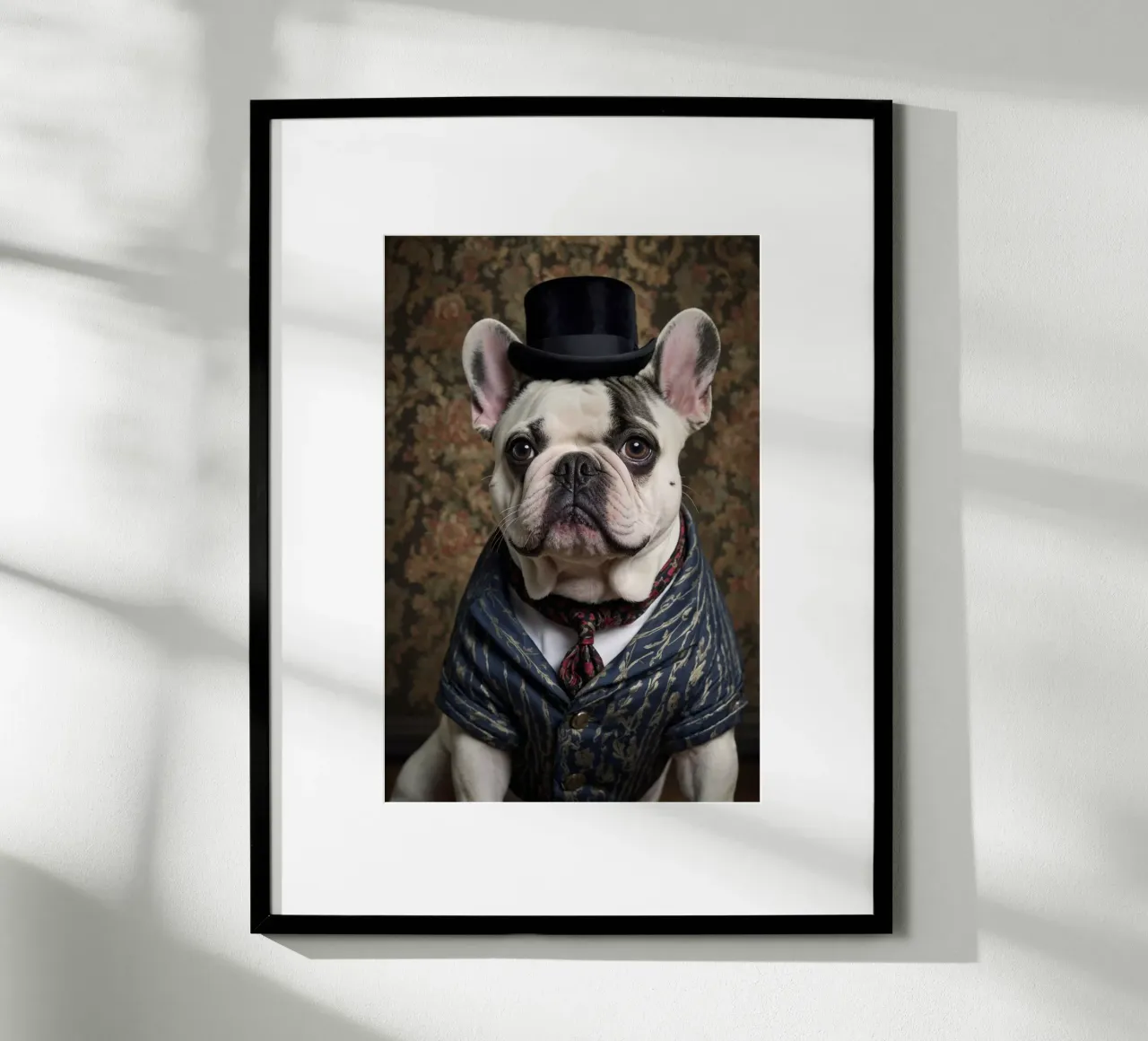 Sir Barkston - Das Porträt der Dapper-Bulldogge Poster von Beasts of Nobility