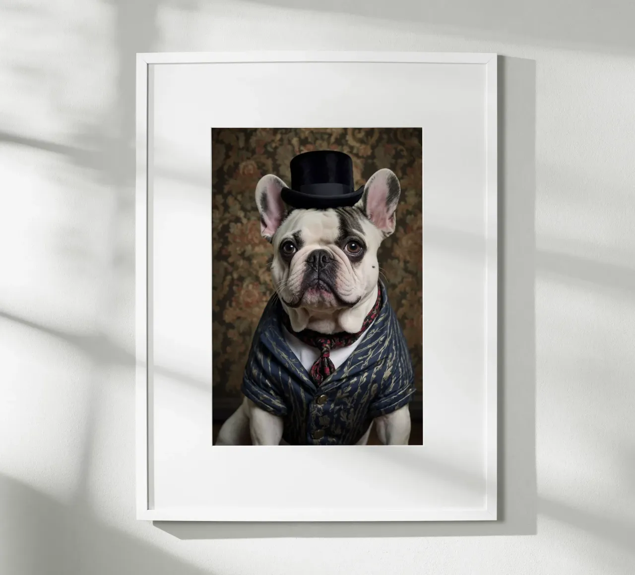 Sir Barkston - Das Porträt der Dapper-Bulldogge Poster von Beasts of Nobility