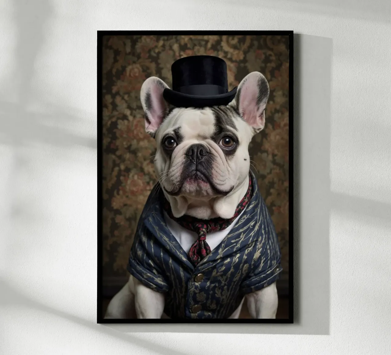 Sir Barkston - Das Porträt der Dapper-Bulldogge Poster von Beasts of Nobility