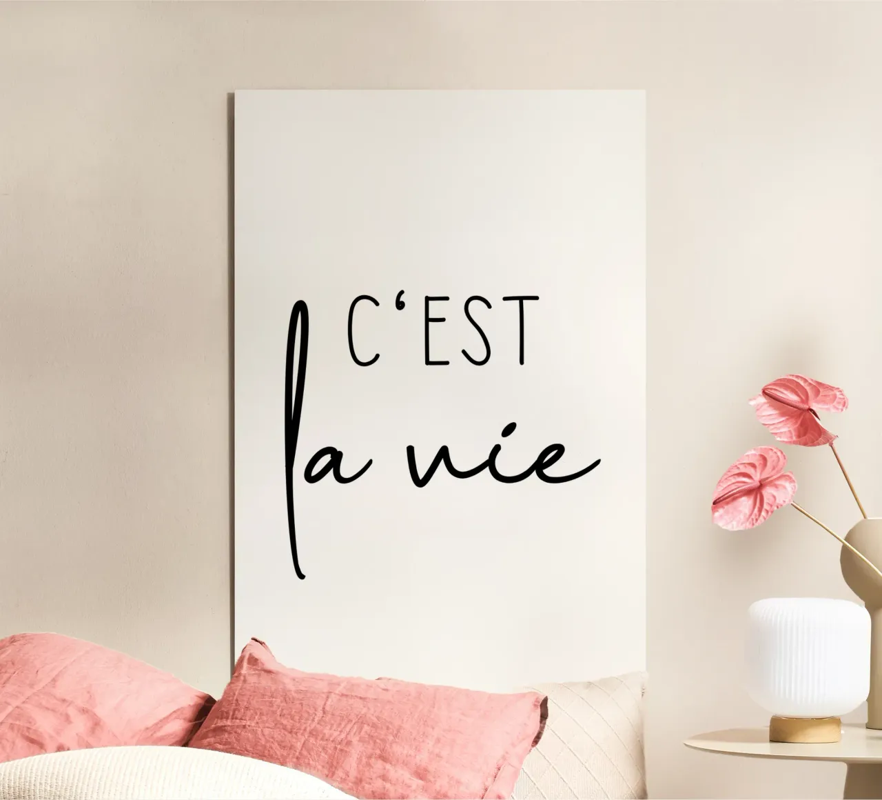 C'est La Vie alluminio dibond da Shark Printables