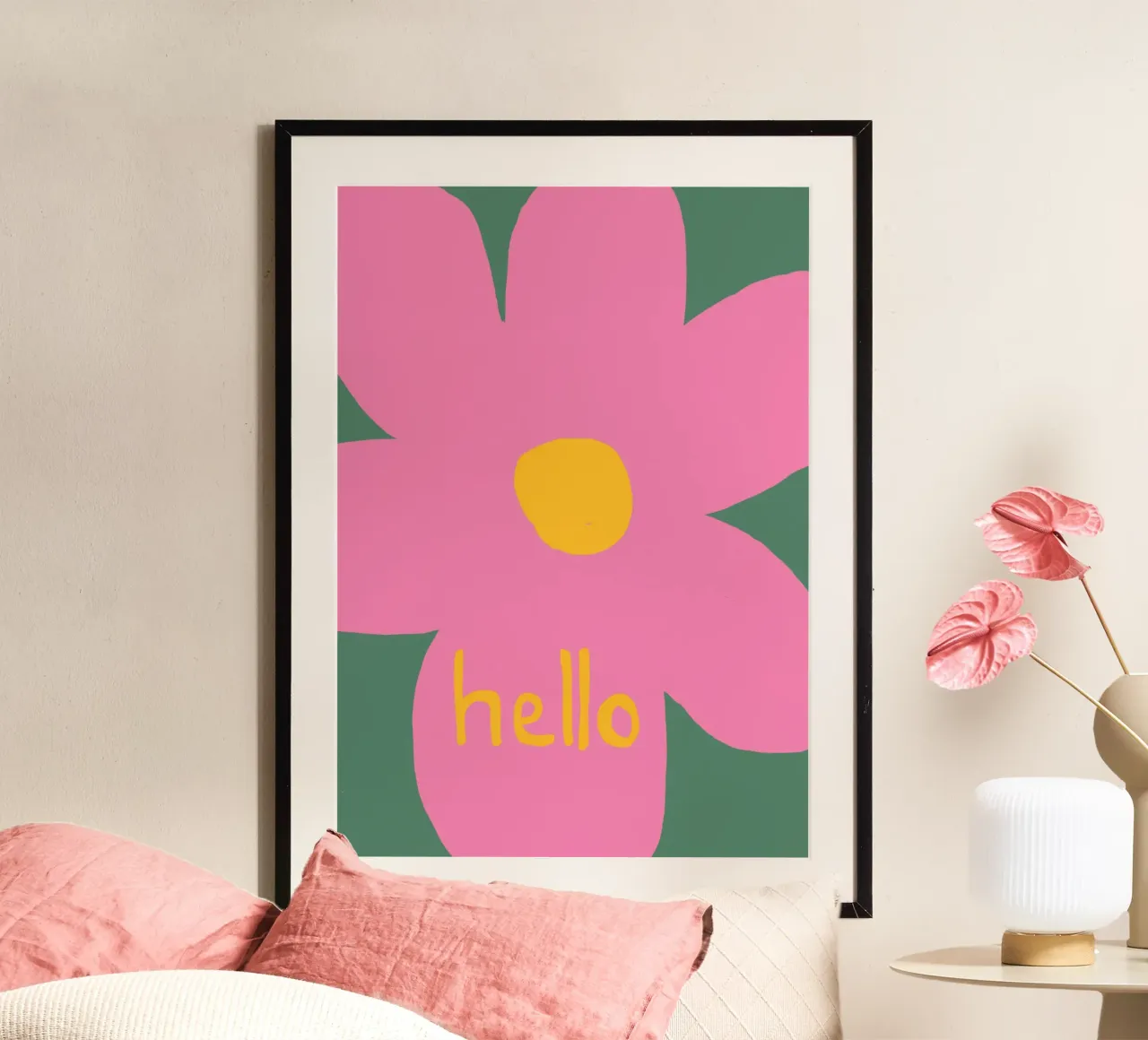 hello poster by SanniBee.