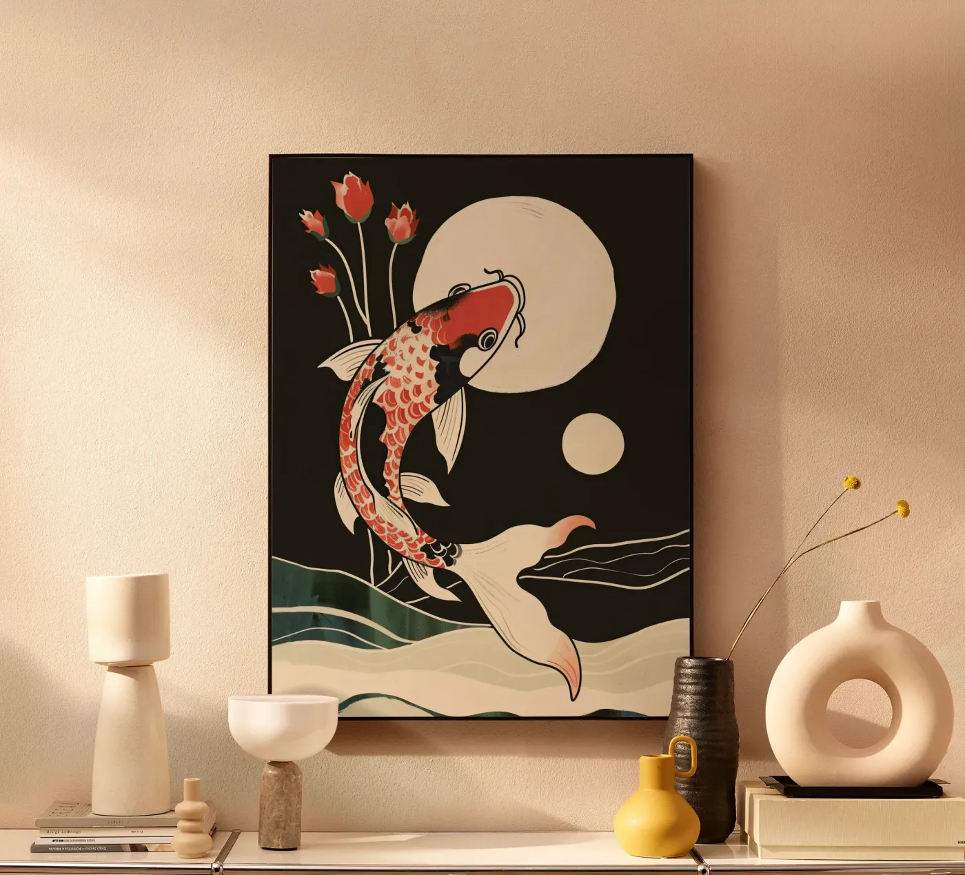 Moonlight Koi acryl van softsoul