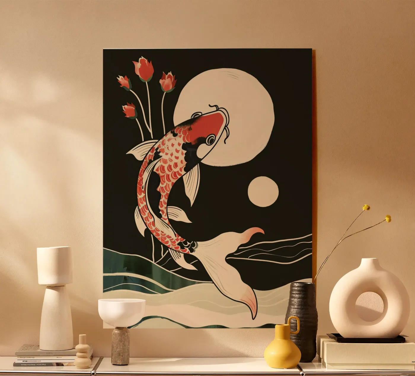 Moonlight Koi acryl van softsoul