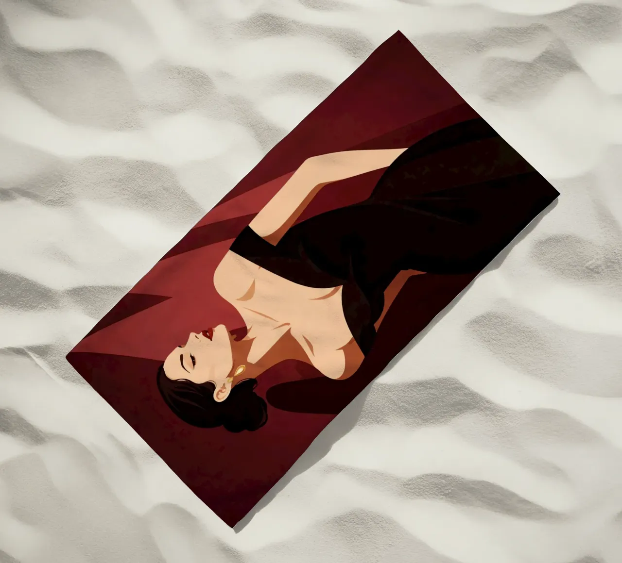 Elegant Sophistication beach towel by DesignDoodle