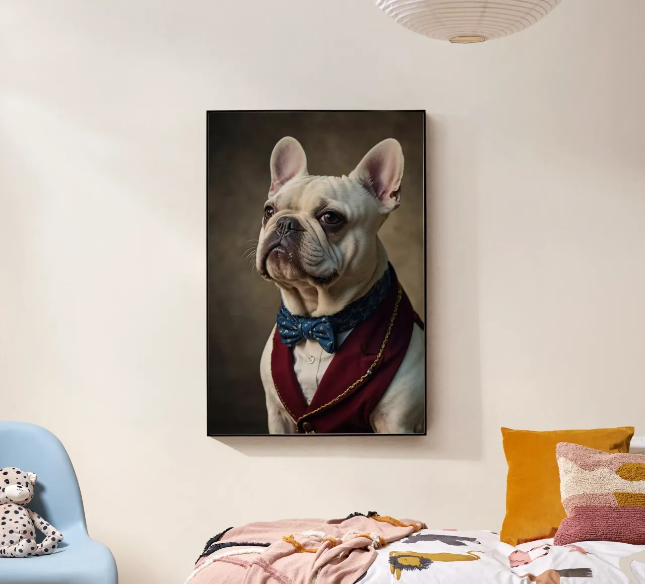 Sir Bellington – The Noble Bulldog Portrait acrylic glass by Beasts of Nobility