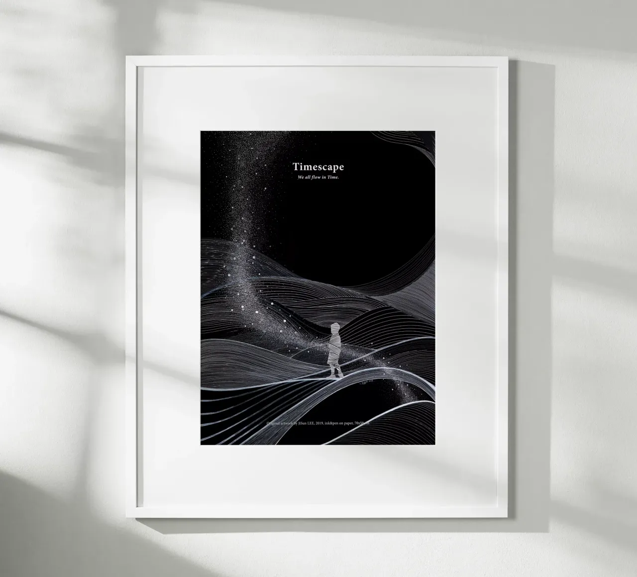Timescape - 1 poster con telaio in legno da artleejisun