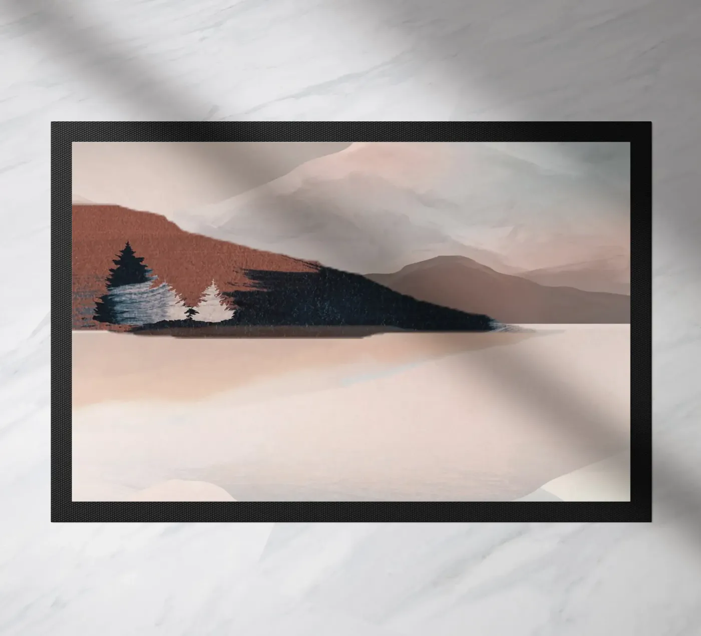 Calm Reflection Fußmatte von ThingDesign