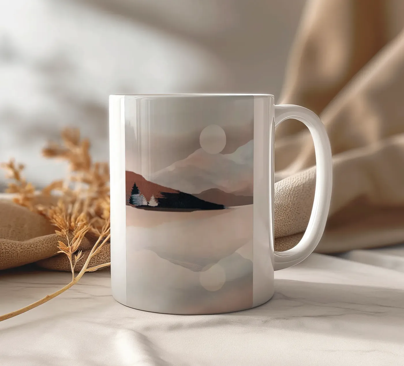 Calm Reflection keramische mok van ThingDesign