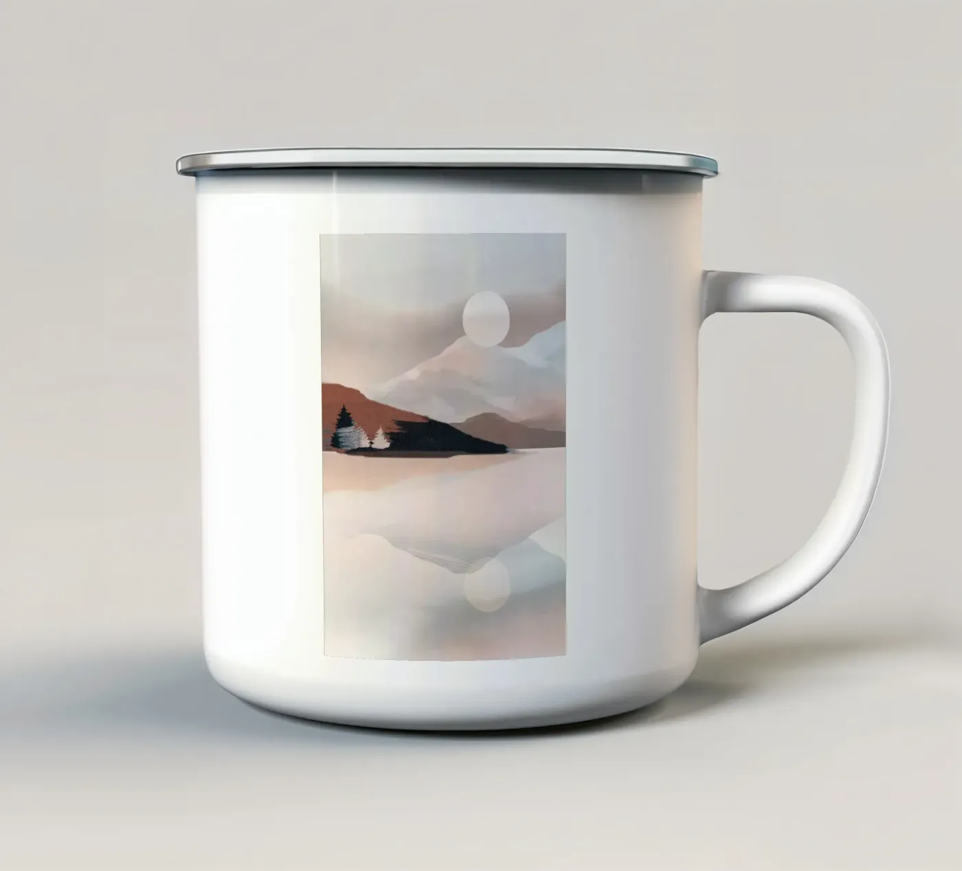 Riflessione serena tazza in smalto da ThingDesign