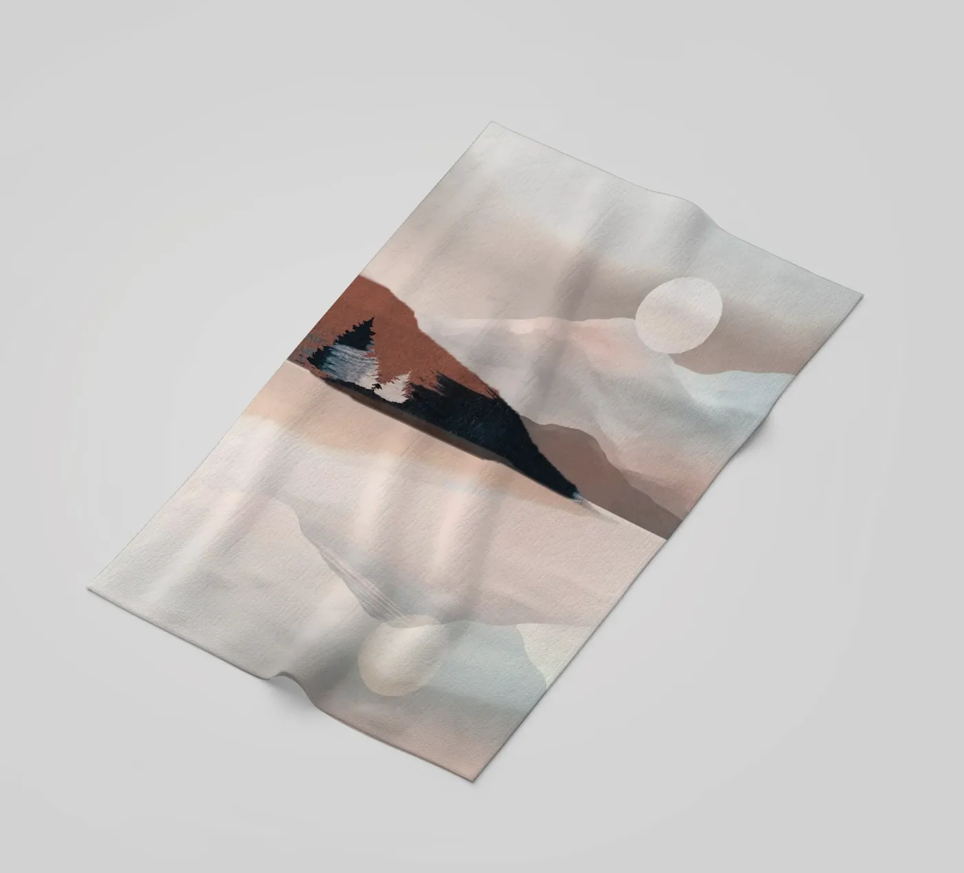 Calm Reflection beach towel by ThingDesign