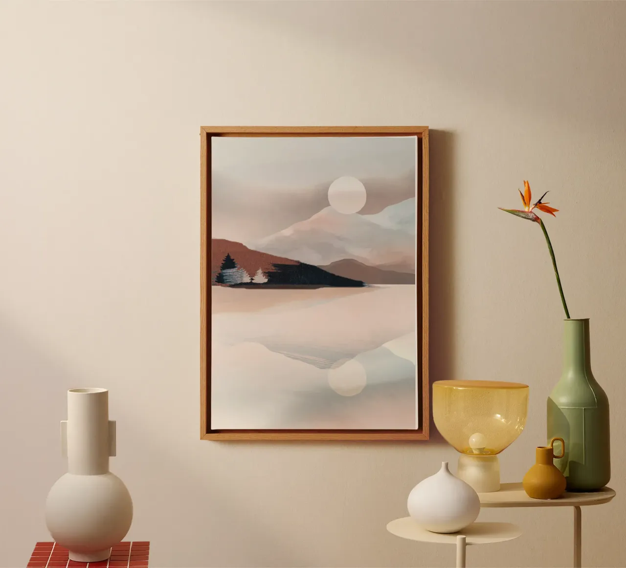 Riflessione serena tela da ThingDesign