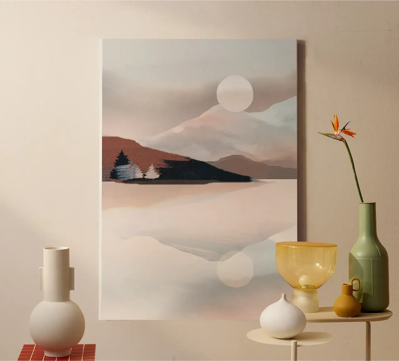 Riflessione serena tela da ThingDesign