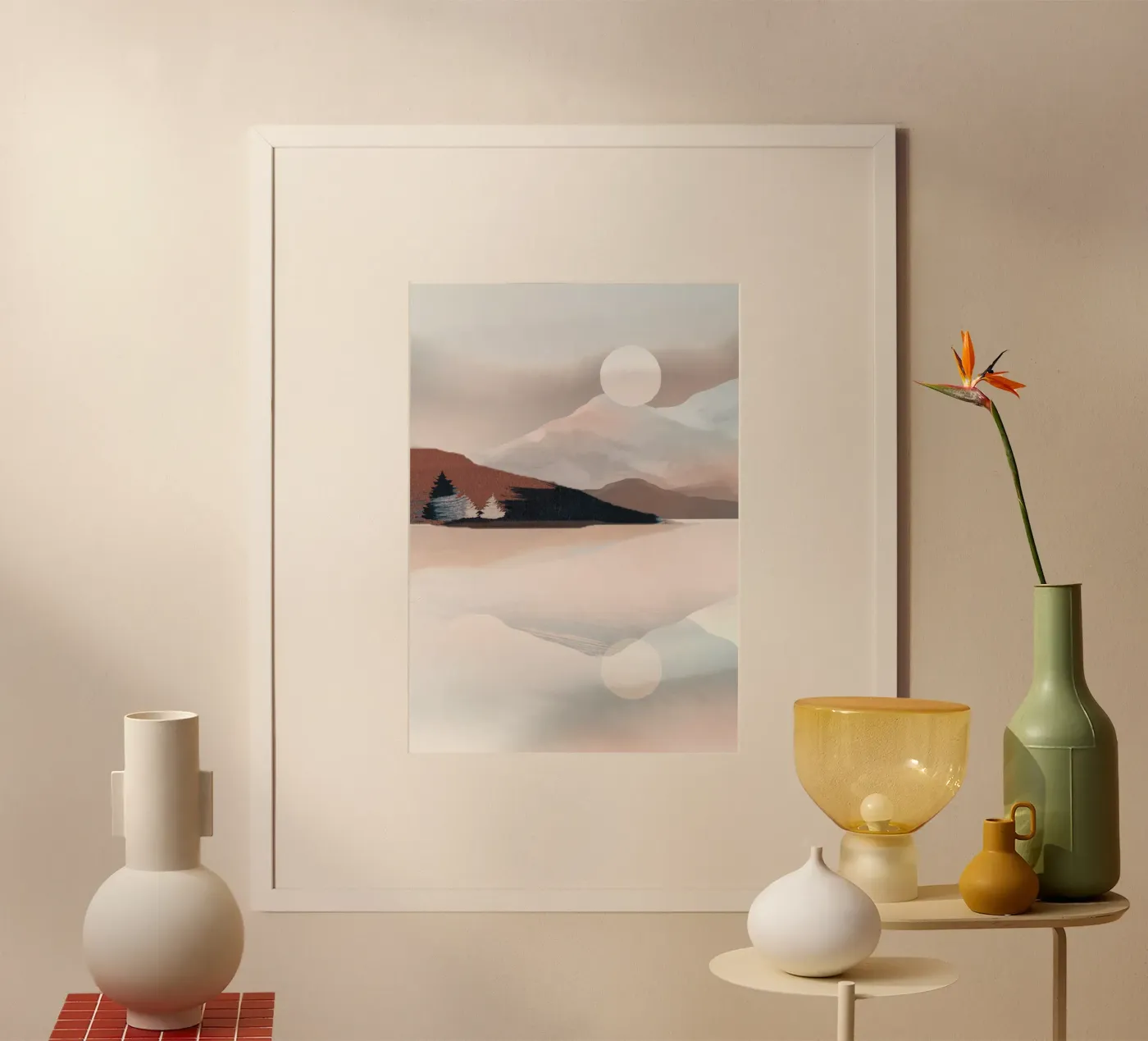 Calm Reflection Poster von ThingDesign