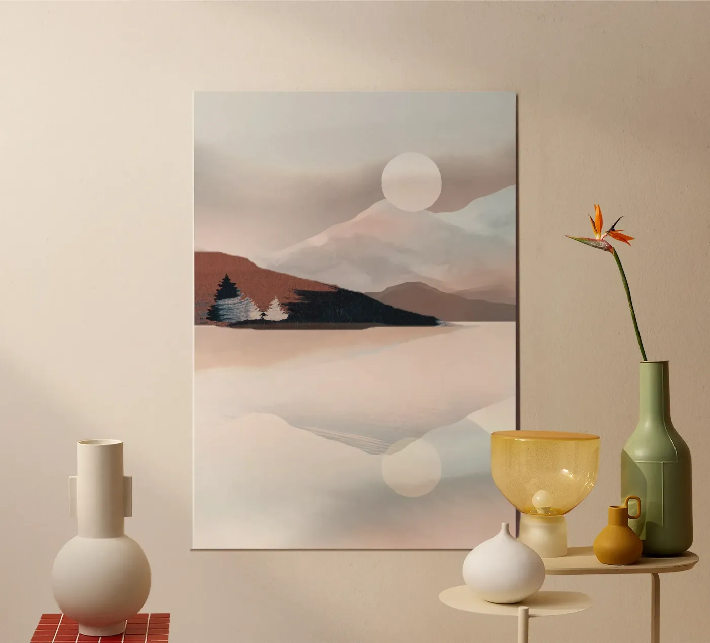 Calm Reflection Poster von ThingDesign