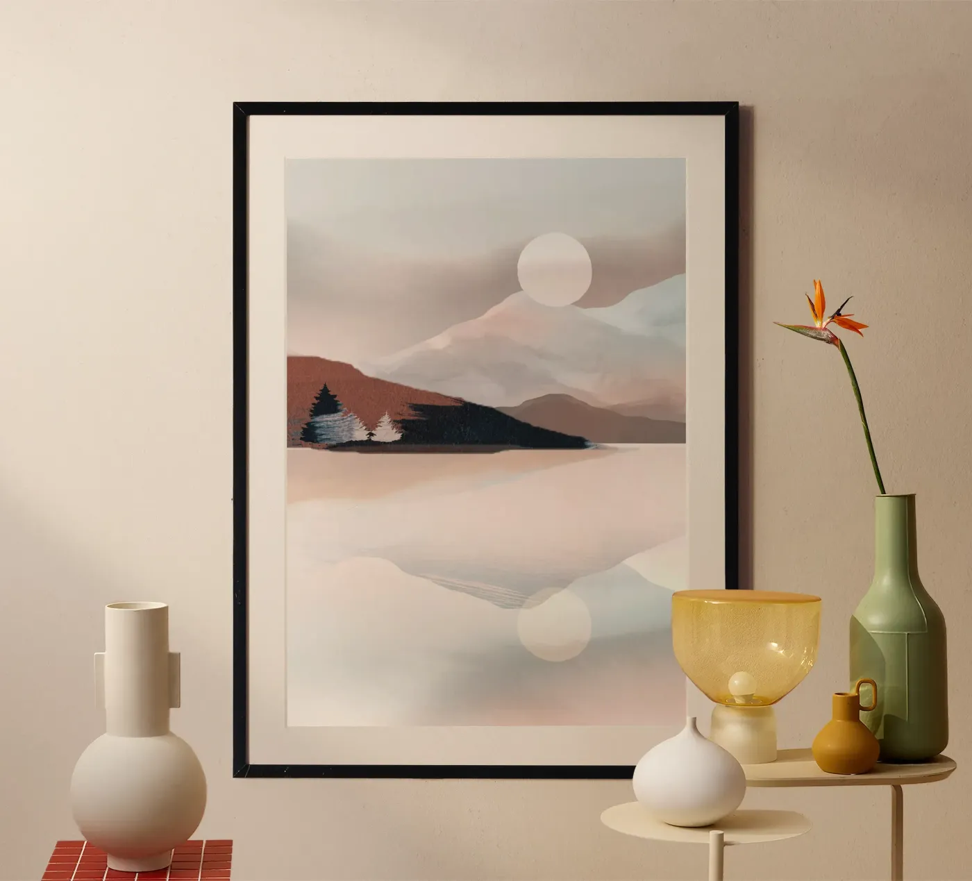 Calm Reflection Poster von ThingDesign