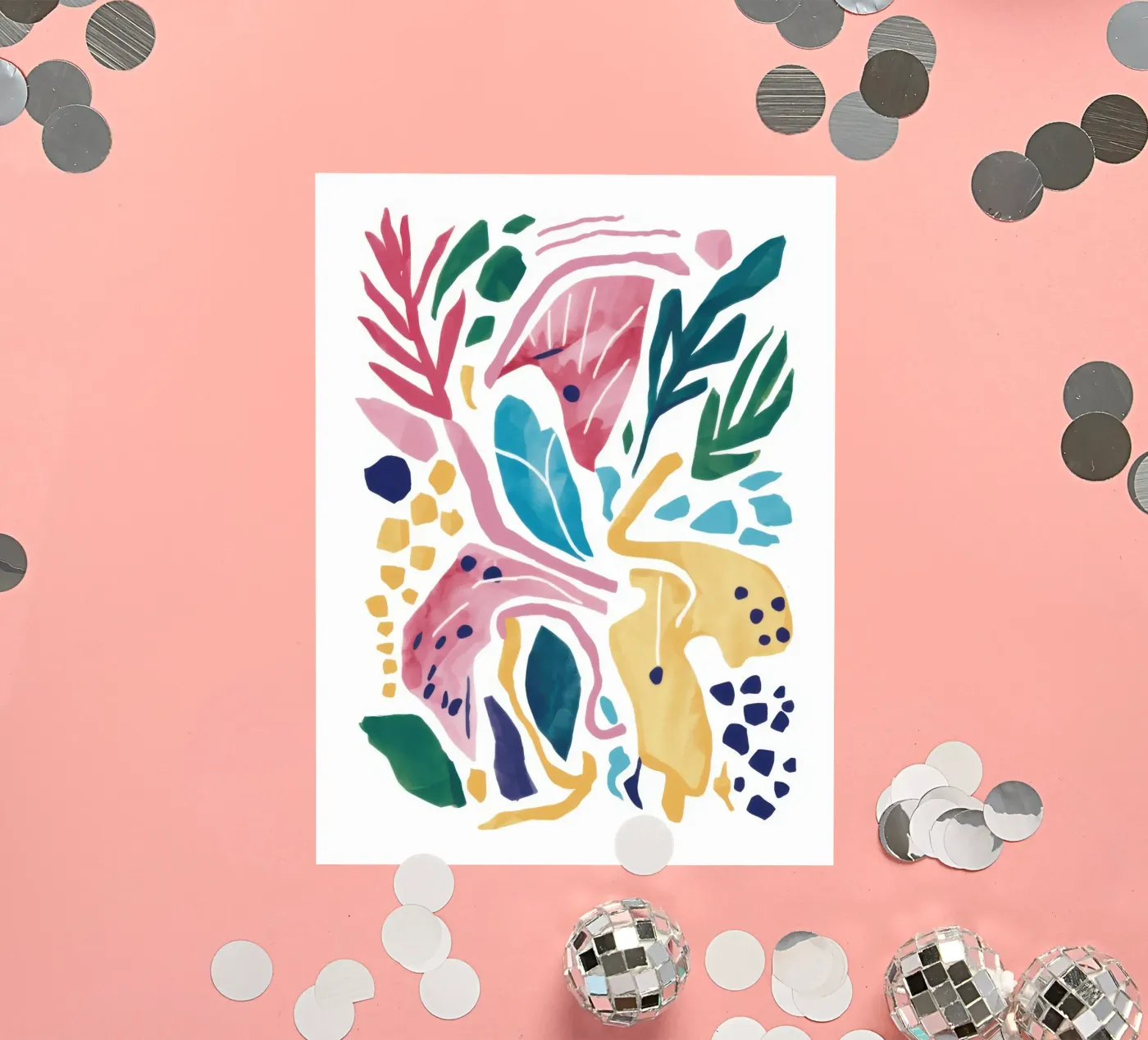 Dynamic Organic Forms sticker by Bold Hues
