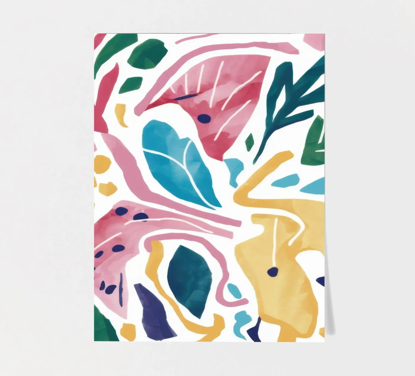 Dynamic Organic Forms sticker sheet by Bold Hues