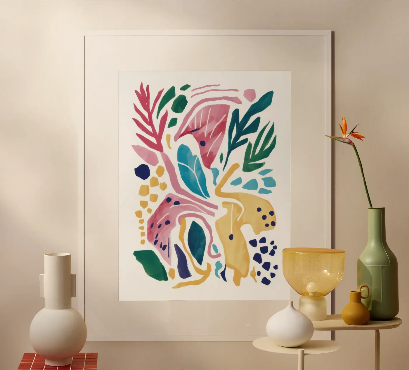 Dynamic Organic Forms poster by Bold Hues