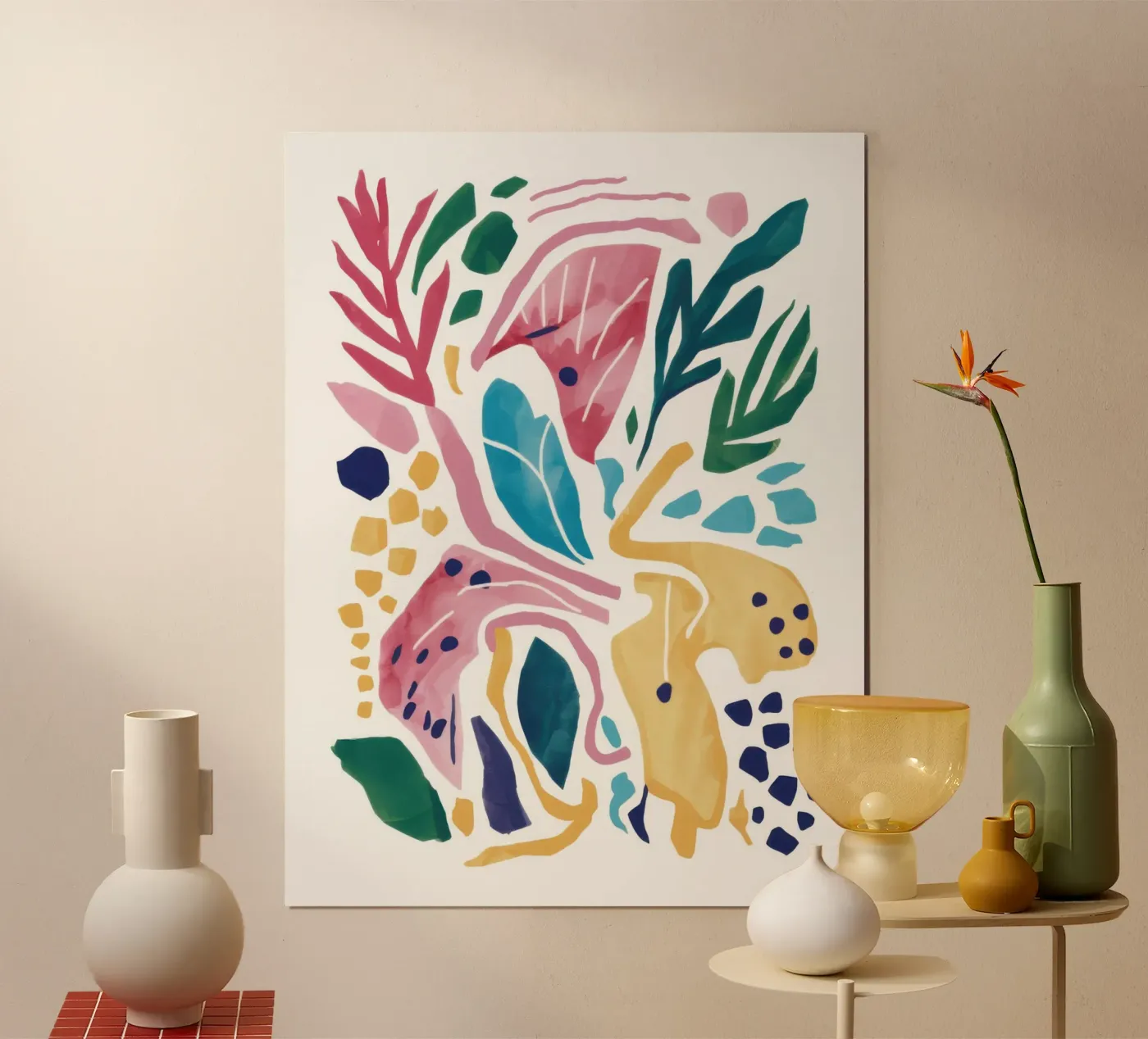 Dynamic Organic Forms poster by Bold Hues