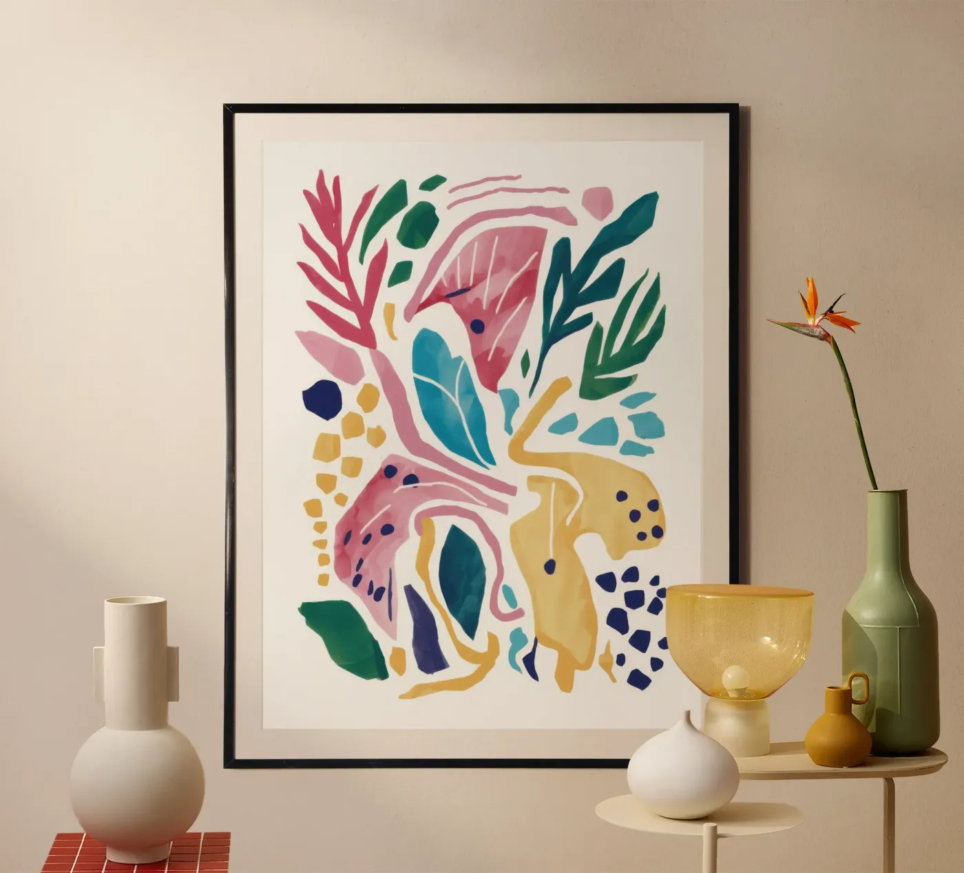 Dynamic Organic Forms poster by Bold Hues
