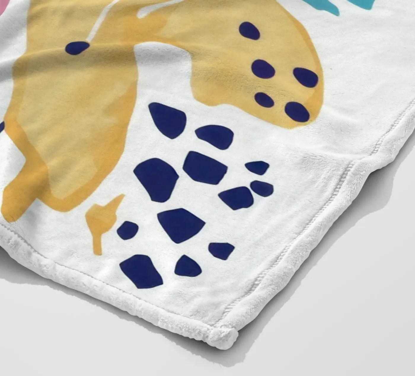 Dynamic Organic Forms fleece blanket by Bold Hues