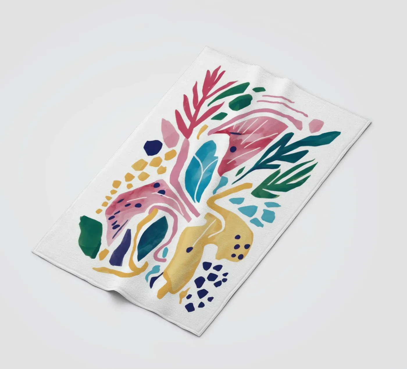 Dynamic Organic Forms fleece blanket by Bold Hues