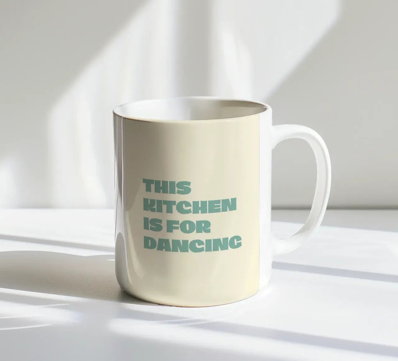 This Kitchen ceramic mug by FELICIA