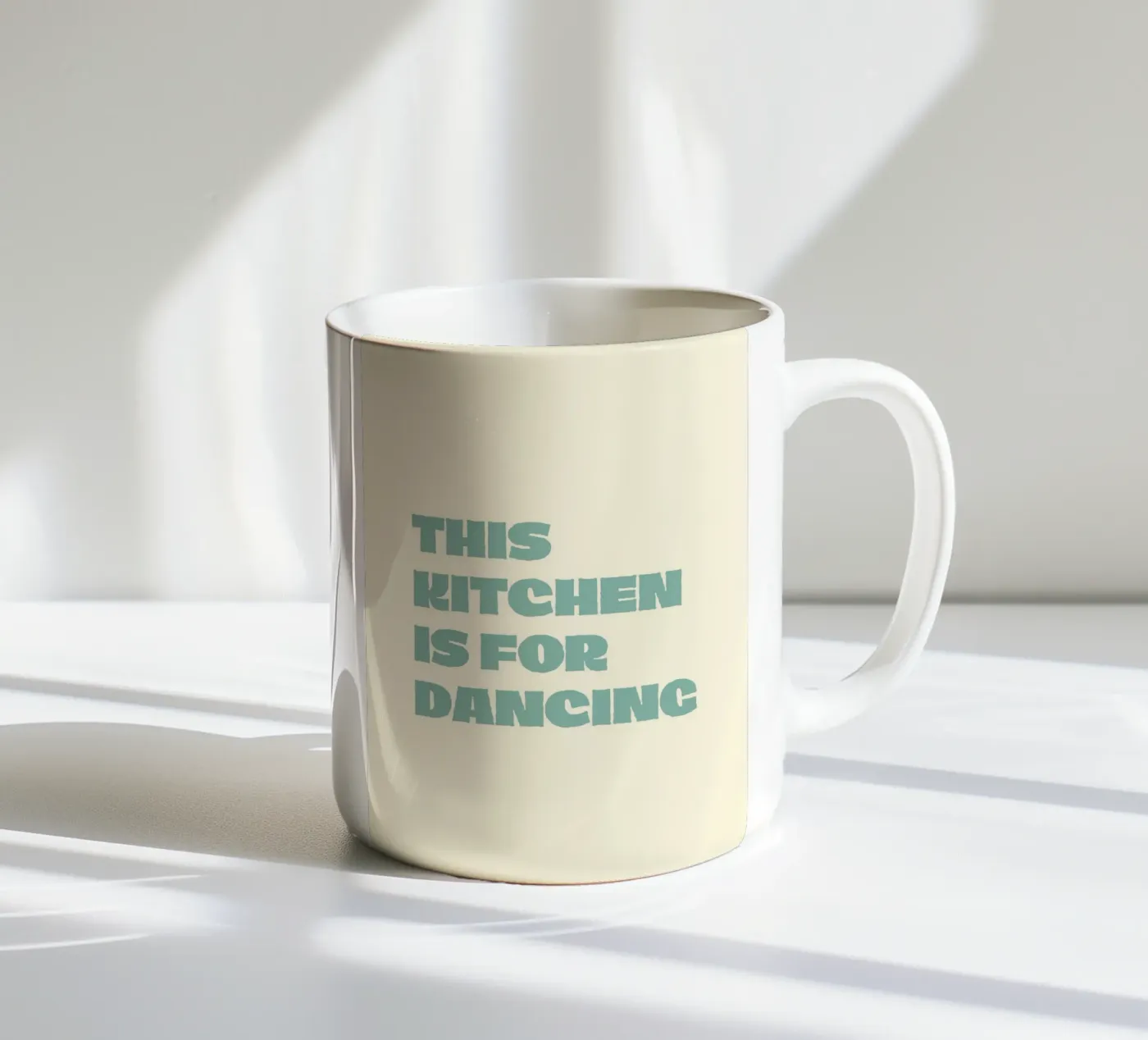 This Kitchen ceramic mug by FELICIA