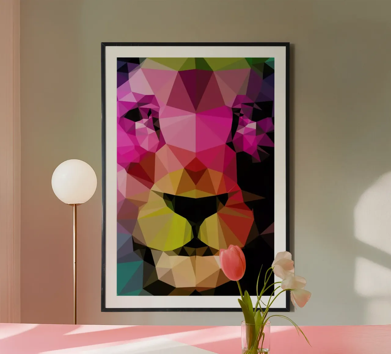 Wild Neon 01a poster con telaio in plastica da Three Of The Possessed