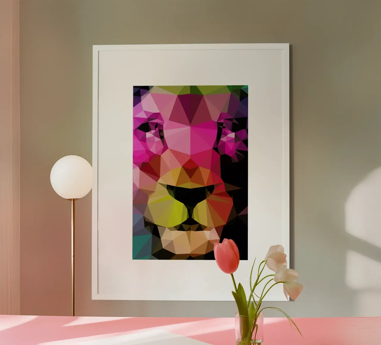 Wild Neon 01a poster con telaio in plastica da Three Of The Possessed