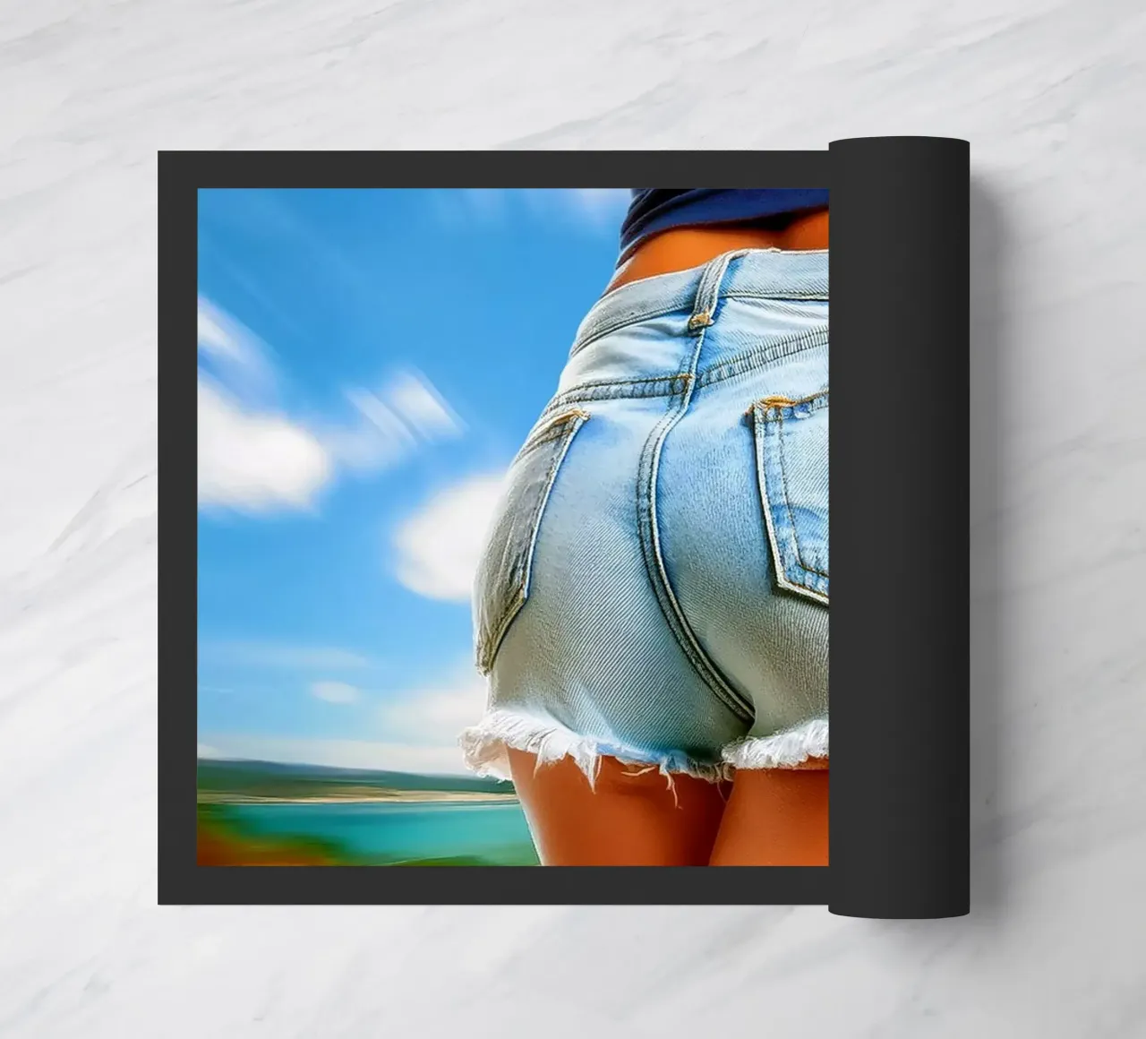 Handytasche Fußmatte von Juergen Wiesler