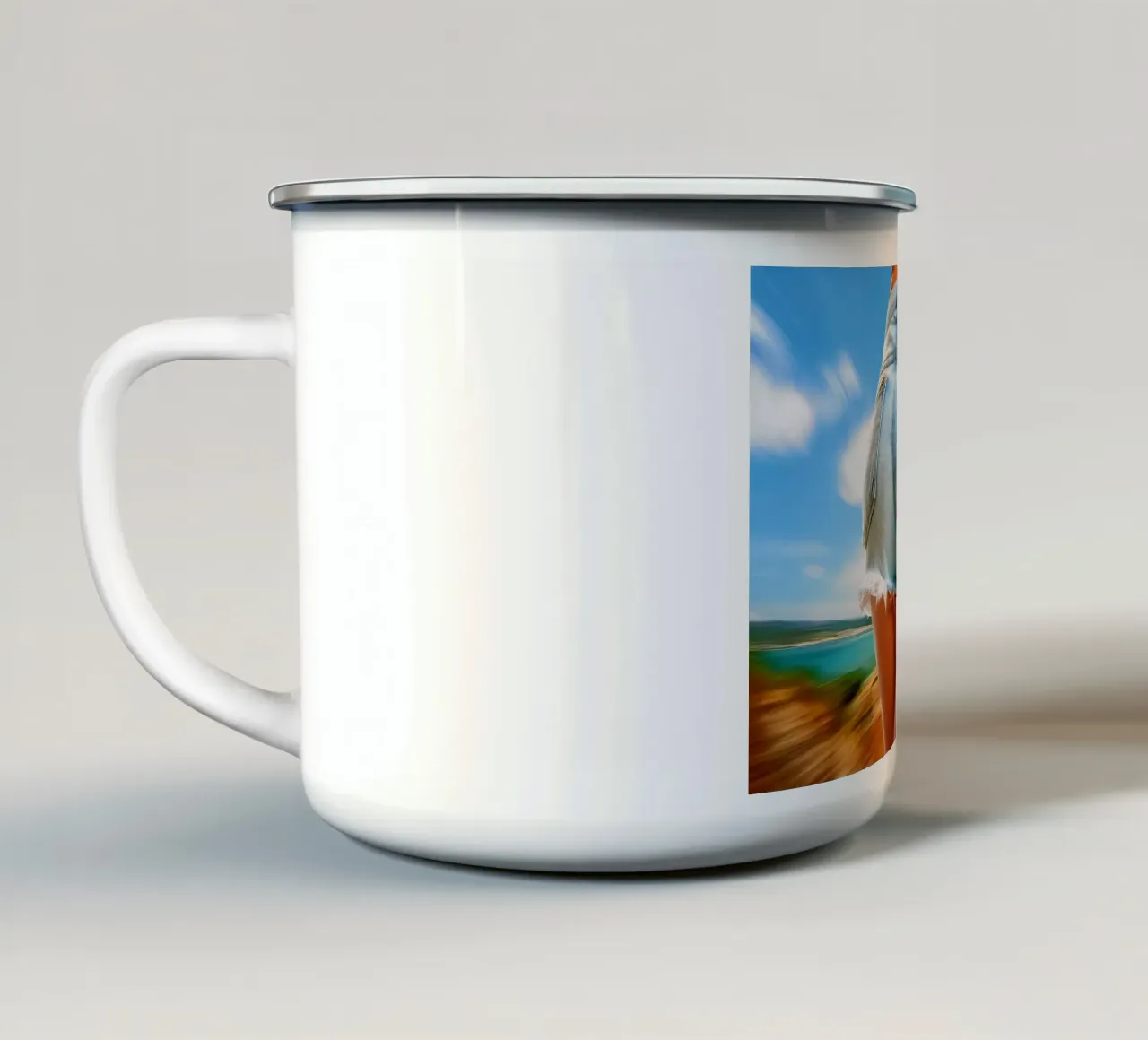 funda de móvil taza de esmalte de Juergen Wiesler
