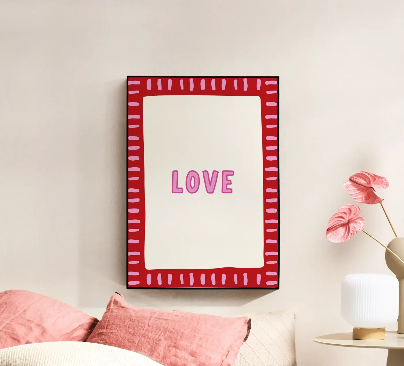 LOVE Acryl-Glas von Frame of Mind