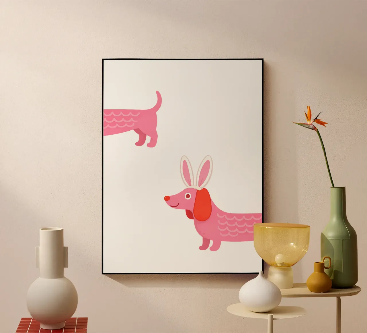 Oster Dackel plexiglass da Made in Bavaria