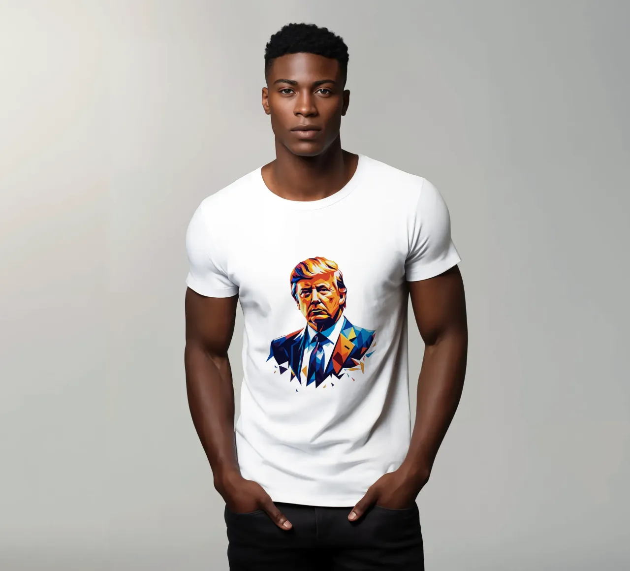 Donald Trump In WPAP Pop Art t-shirt da vectorartnesia