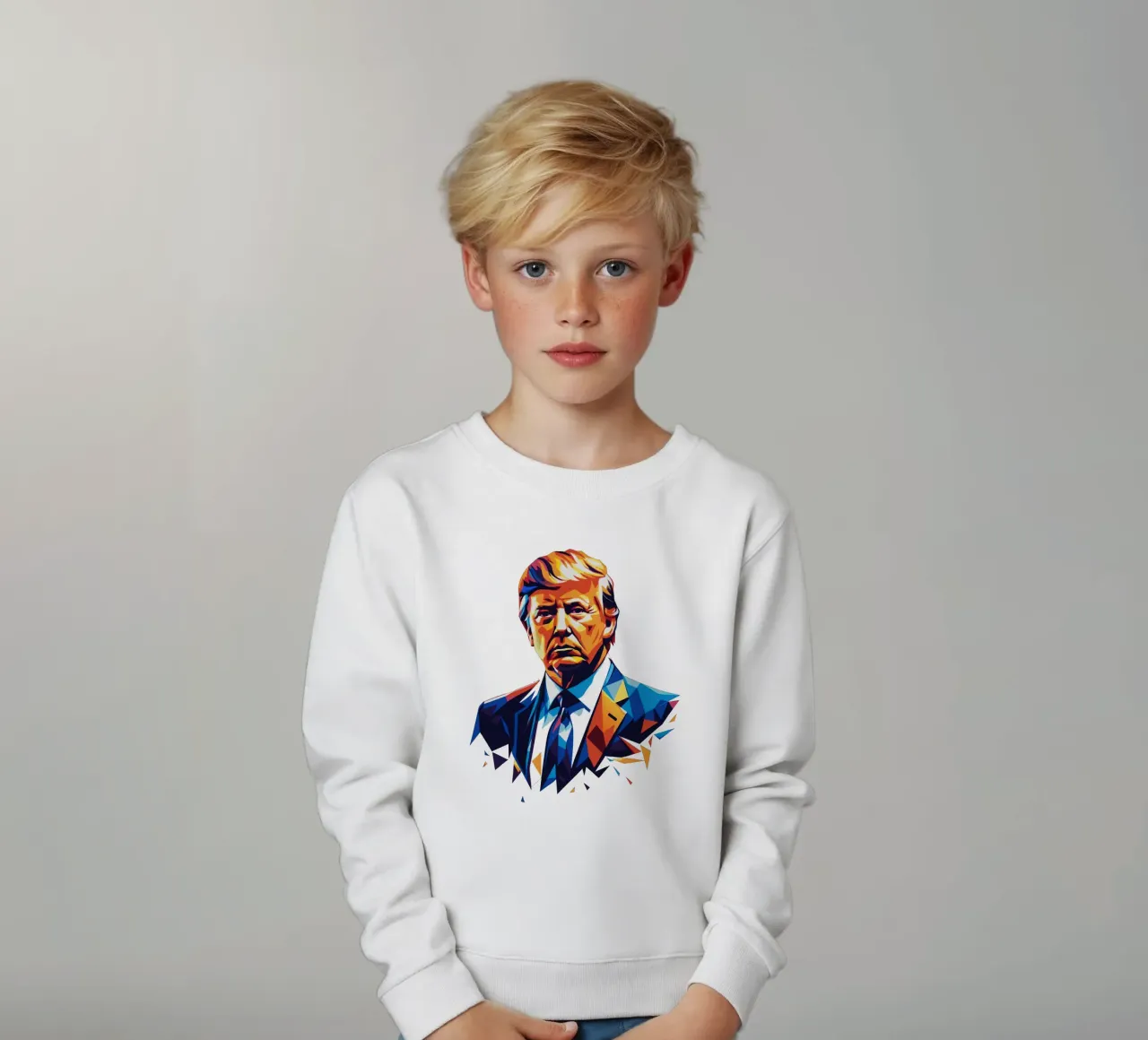 Donald Trump In WPAP Pop Art felpa bambino da vectorartnesia