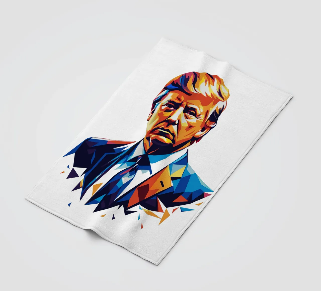 Donald Trump In WPAP Pop Art Fleecedecke von vectorartnesia