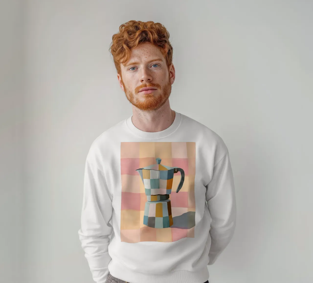 Patchwork Moka Pot felpa da cityart