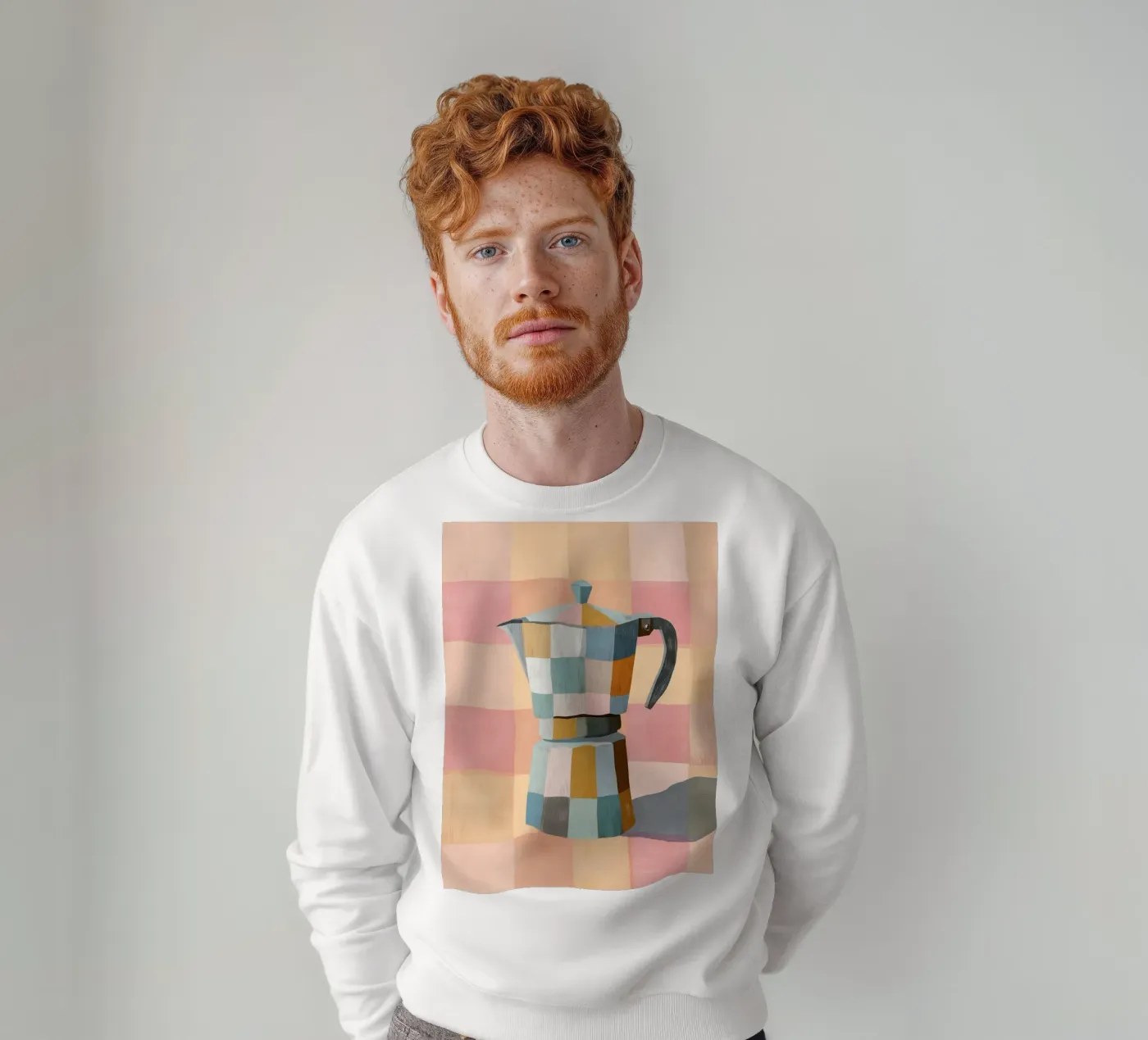 Patchwork Moka Pot Sweatshirt von cityart