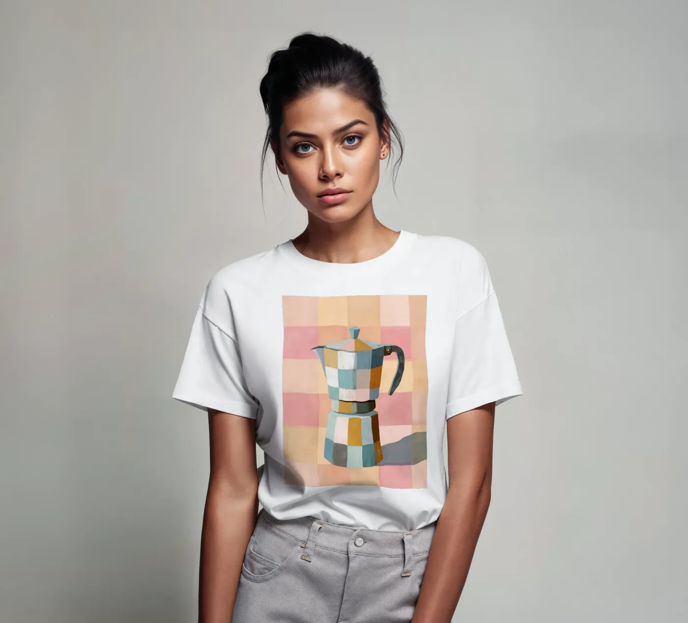 Patchwork Moka Pot t-shirt da cityart