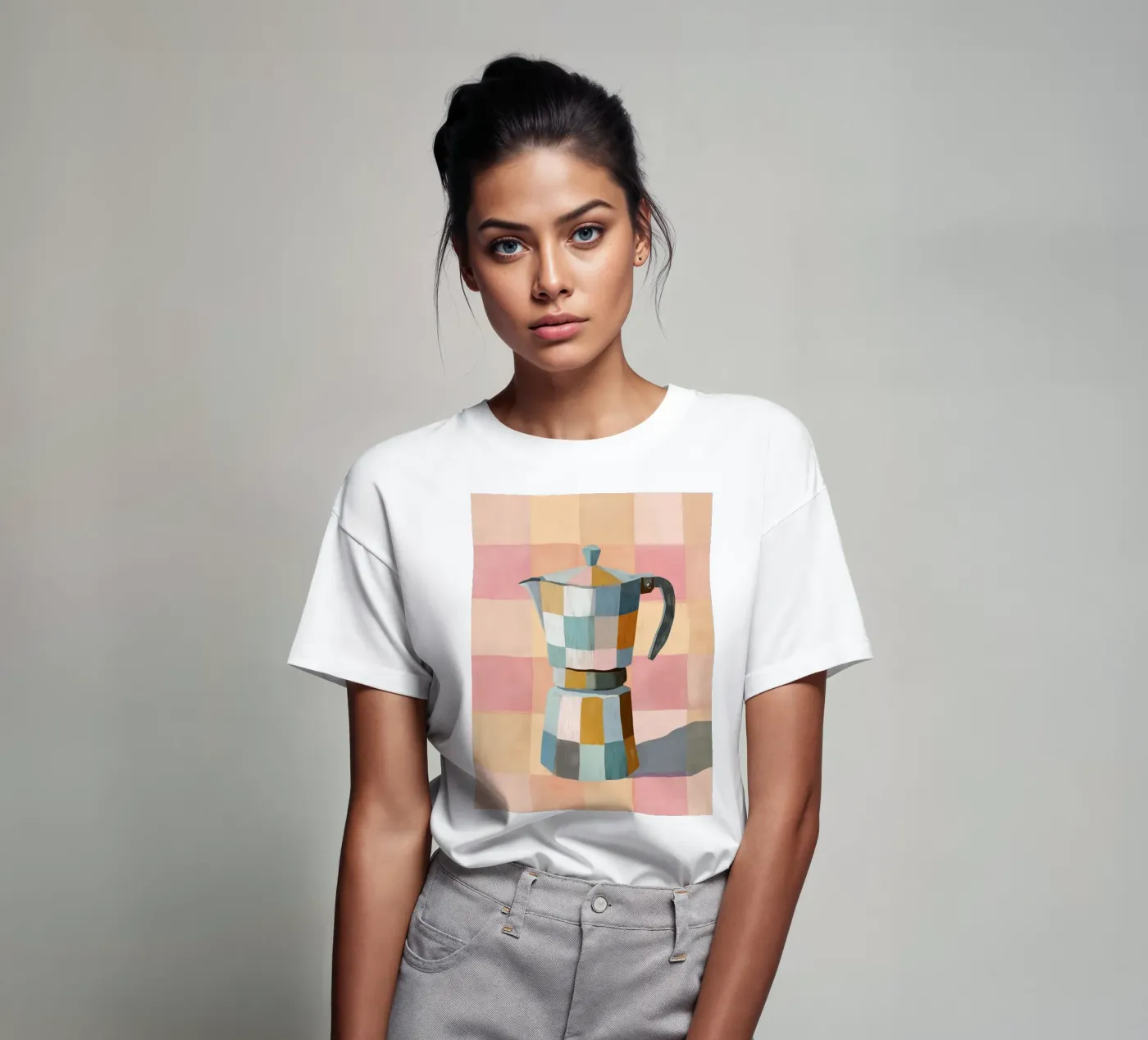 Patchwork Moka Pot t-shirt da cityart