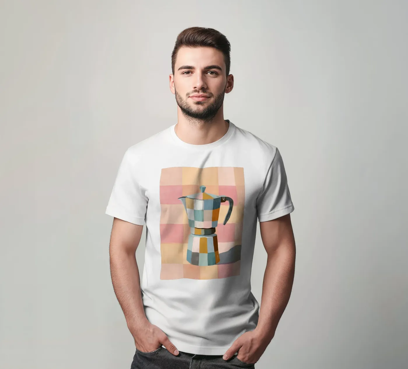 Patchwork Moka Pot t-shirt da cityart