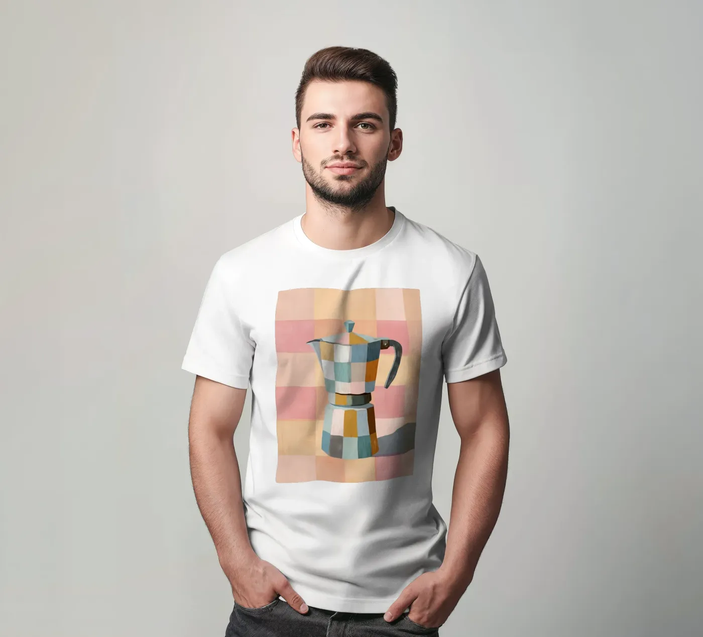 Patchwork Moka Pot t-shirt da cityart