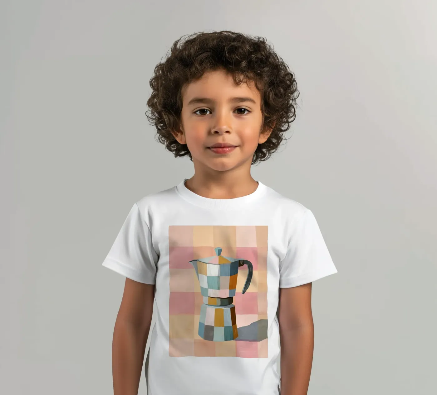 Patchwork Moka Pot t-shirt bambini da cityart